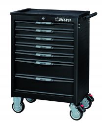 7 Drawer trolley with MIS system black - 681x459x1000 mm