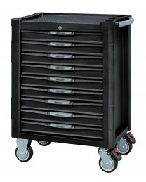 BOXO Gereedschapswagen met 9 laden en MIS-systeem zwart/grijs