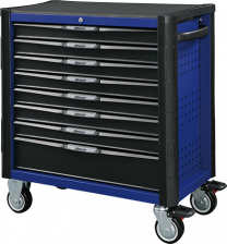 BOXO XL Gereedschapswagen met 8 laden en MIS-systeem Elite blauw