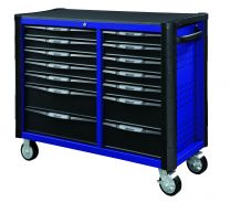 Gereedschapswagen met 14 laden en MIS-systeem blauw - 1180x459x1000 mm