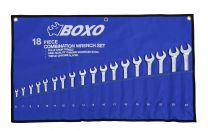 Steek- ringsleutelset 15º in roltas 18-dlg.