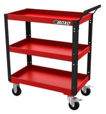 Industriële transportwagen rood / zwart