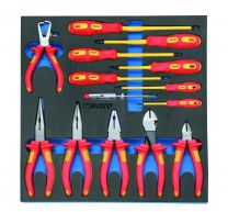 1000 V VDE Geïsoleerde schroevendraaier- en tangenset 14-dlg. 