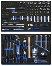1/4" en 1/2" Gereedschapset 178-dlg.