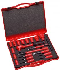 1/2" 1000 V Geïsoleerde dopsleutelset 20-dlg.