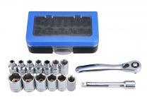 1/4" Mini dopsleutelset 15-dlg. 