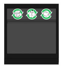 Multifunctionele afvalbak