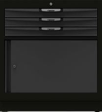 Wandkast met 3 laden en 2 vakken