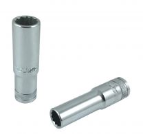 3/8" Dopsleutel lang - 12-knt 13 mm