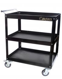 Robuuste servicewagen, zwart