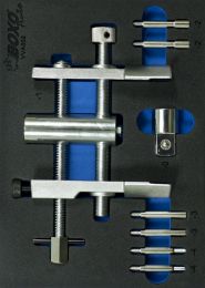 Universele kroonmoersleutel voor 6- en 8-kantige moeren