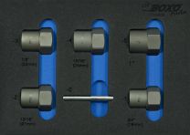 1/2" Set boutverwijderaars 6-dlg.