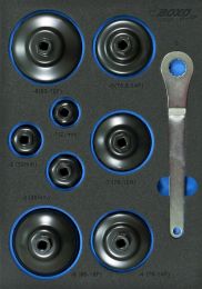 BOXO 3/8” Oliefilterdopsleutelset 9-dlg.