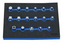 BOXO 3/8” Carterplugdopsleutelset 17-dlg.