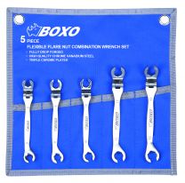 Flexibele open ringsleutelset in etui 5-dlg.