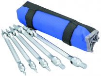 BOXO Dubbele Inbus kniegewricht-sleutelset in etui 5-dlg.