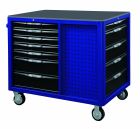 BOXO Gereedschapswagen met 12 laden en MIS-systeem blauw